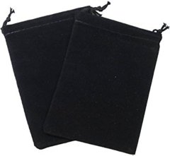 Cloth Dice Bag: Small Black